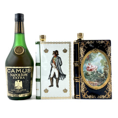 3本 カミュ CAMUS ナポレオン エクストラ グランマルキ ブック 白緑 ブランコ コニャック ブランデー セット 【古酒】