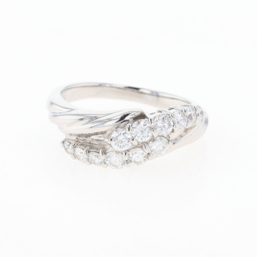 PT900 ダイヤモンド リング プラチナ 8号 0.45CT レディース 中古 nbjwl