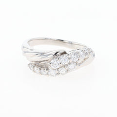 PT900 ダイヤモンド リング プラチナ 8号 0.45CT レディース 中古 nbjwl