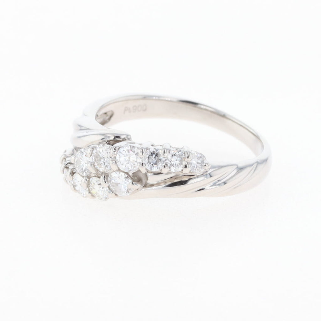 PT900 ダイヤモンド リング プラチナ 8号 0.45CT レディース 中古 nbjwl