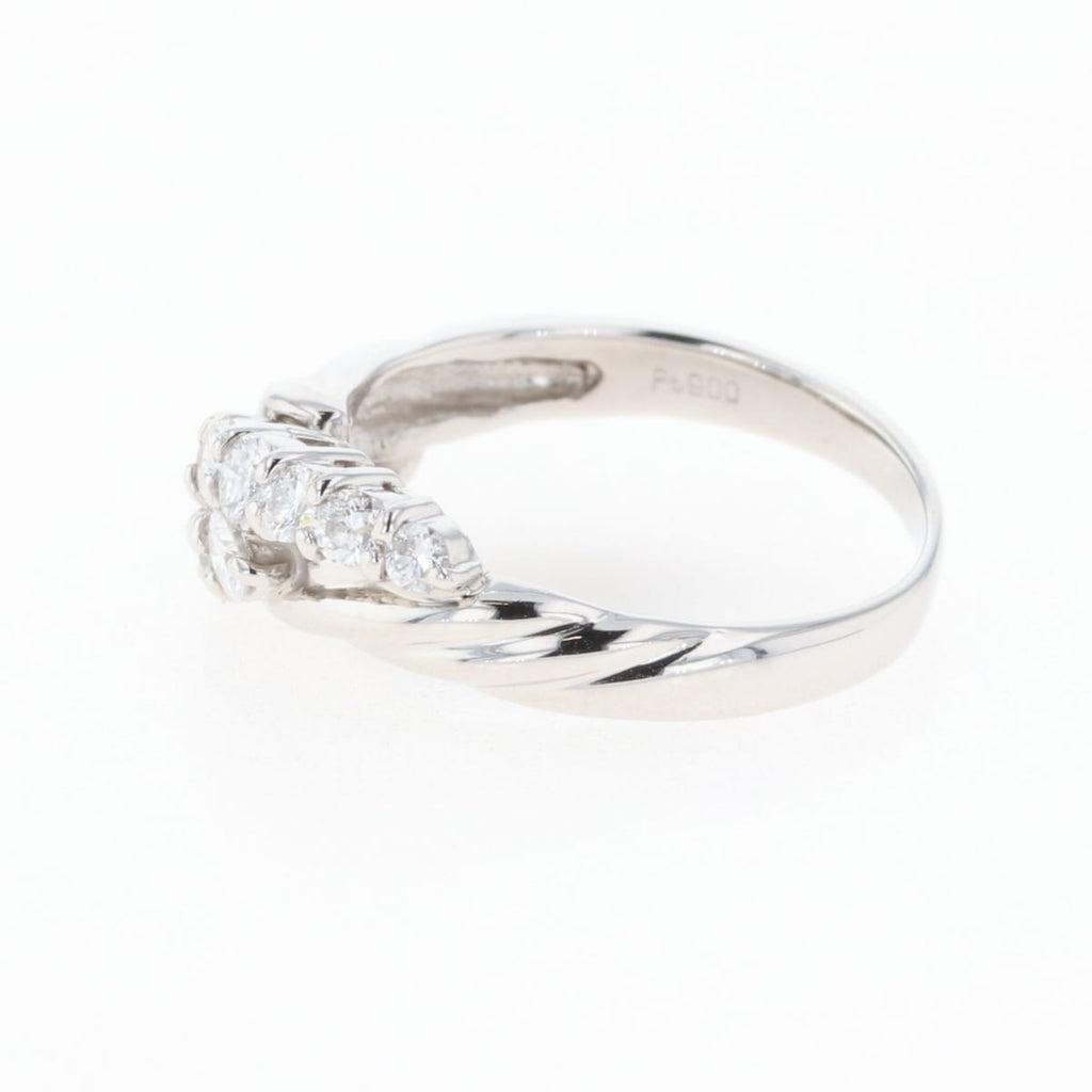 PT900 ダイヤモンド リング プラチナ 8号 0.45CT レディース 中古 nbjwl