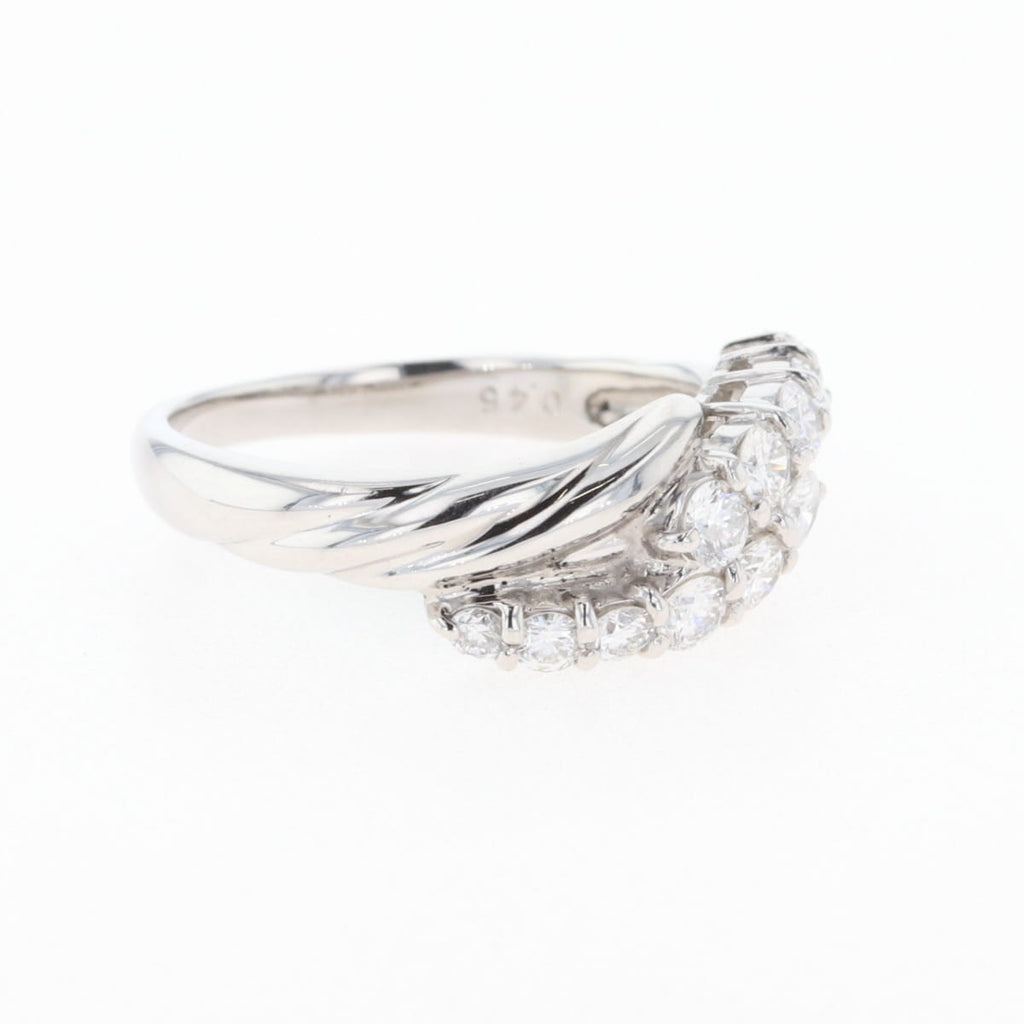 PT900 ダイヤモンド リング プラチナ 8号 0.45CT レディース 中古 nbjwl