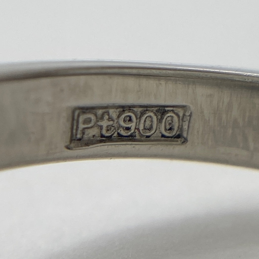 【在庫一掃】 サファイア デザインリング プラチナ 指輪 メレダイヤ リング 11.5号 Pt900 サファイア ダイヤモンド レディース 【中古】 nbjwl