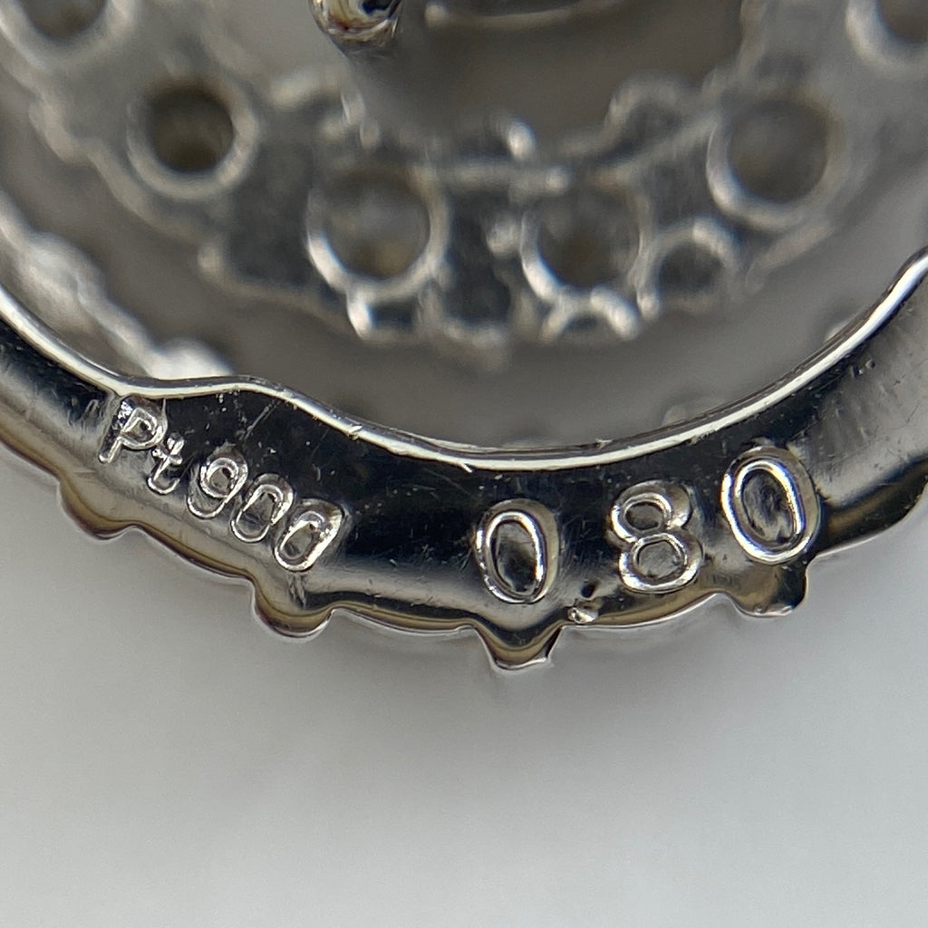 ダイヤモンド デザインネックレス プラチナ 指輪 メレダイヤ ネックレス Pt900 ダイヤモンド レディース 【中古】 
 ラッピング可
