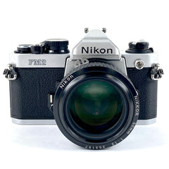 ニコン Nikon New FM2 シルバー ＋ Ai-S Nikkor 50mm F1.2 フィルム マニュアルフォーカス 一眼レフカメラ 【中古】