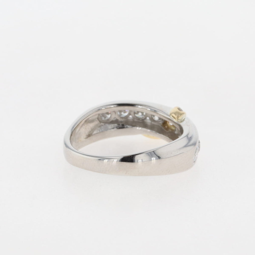 メレダイヤ デザインリング プラチナ 指輪 リング 8.5号 Pt900 K18 ダイヤモンド レディース 【中古】 
 ラッピング可