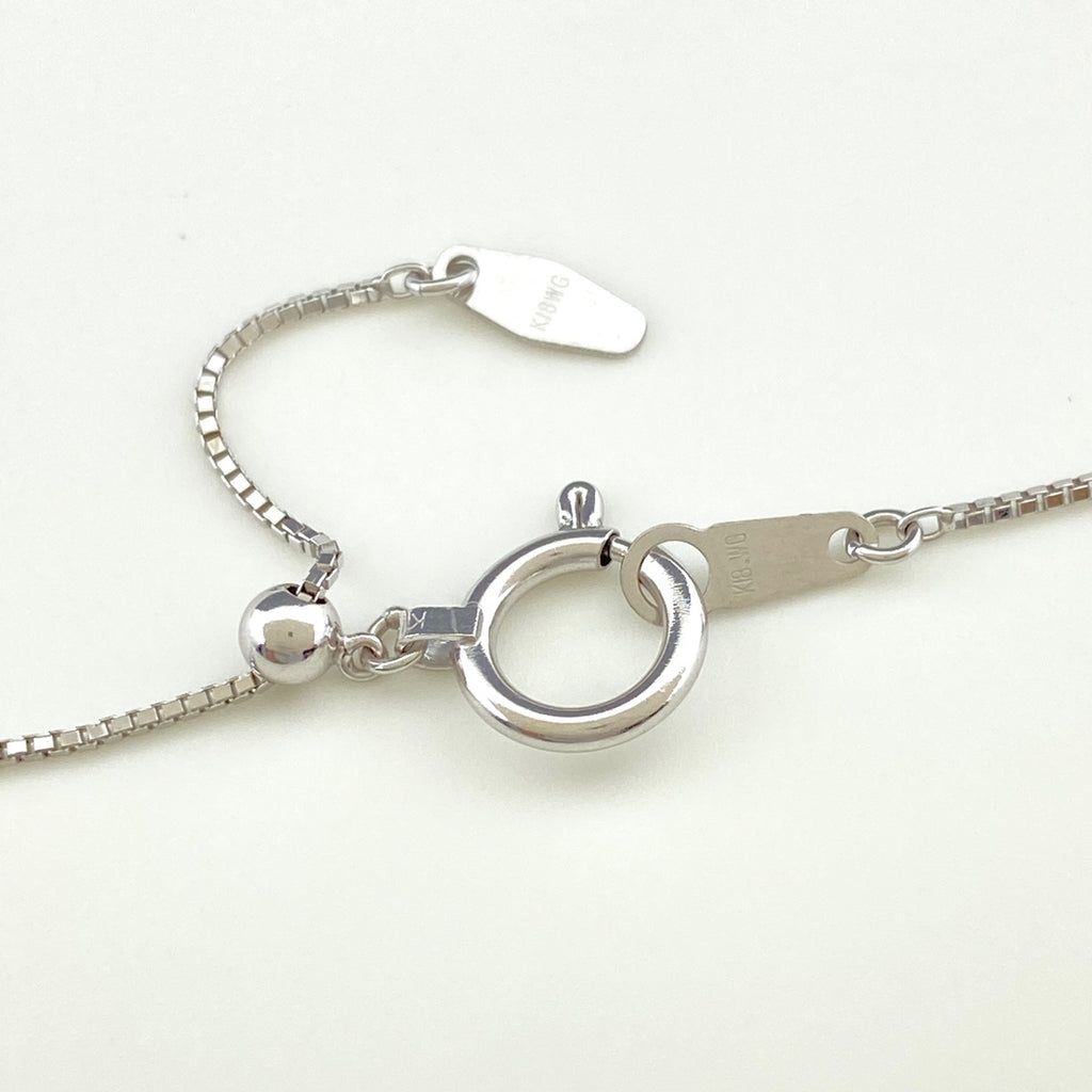 フラワーモチーフ デザインネックレス WG ホワイトゴールド ペンダント メレダイヤ 花 ネックレス K18 WG ダイヤモンド レディース 【中古】nbjwl