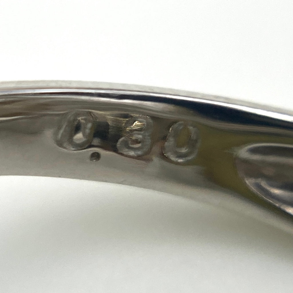 パール デザインリング プラチナ 指輪 真珠 メレダイヤ リング 14号 Pt1000 パール ダイヤモンド レディース 【中古】nbjwl