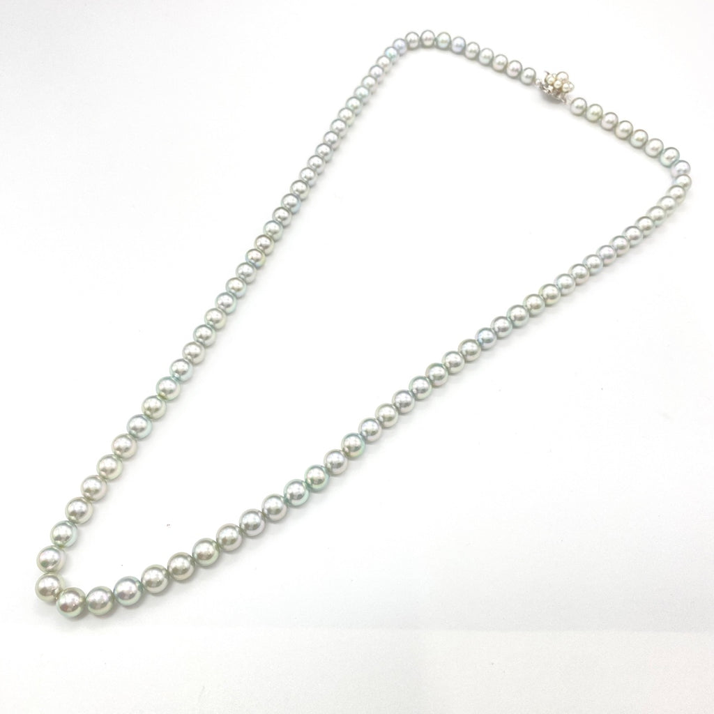 タサキ パール デザインネックレス シルバー 925 真珠 ネックレス SV パール レディース 【中古】brjwl