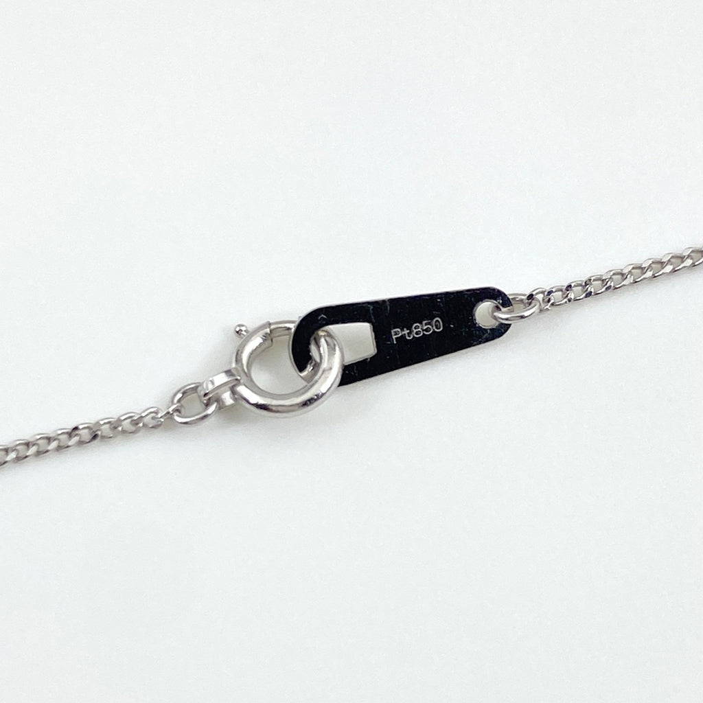 ダイヤモンド デザインネックレス プラチナ ペンダント ネックレス Pt900 Pt850 ダイヤモンド レディース 【中古】nbjwl