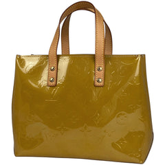 ルイ・ヴィトン リード PM トートバッグ エナメル パテント ハンドバッグ モノグラムヴェルニ ノワゼット M91334 レディース 【中古】 brbag