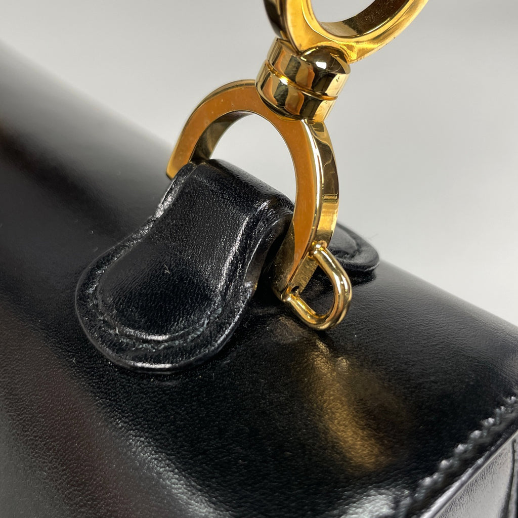 グッチ バンブー ハンドバッグ 2WAY ショルダーバッグ 竹 オールドグッチ 00019510633 ハンドバッグ レザー ブラック レディース 【中古】brbag