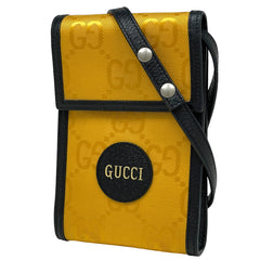 グッチ オフ ザ グリッド ショルダーバッグ ポシェット ショルダーバッグ GGキャンバス イエロー 625599 レディース 【中古】brbag