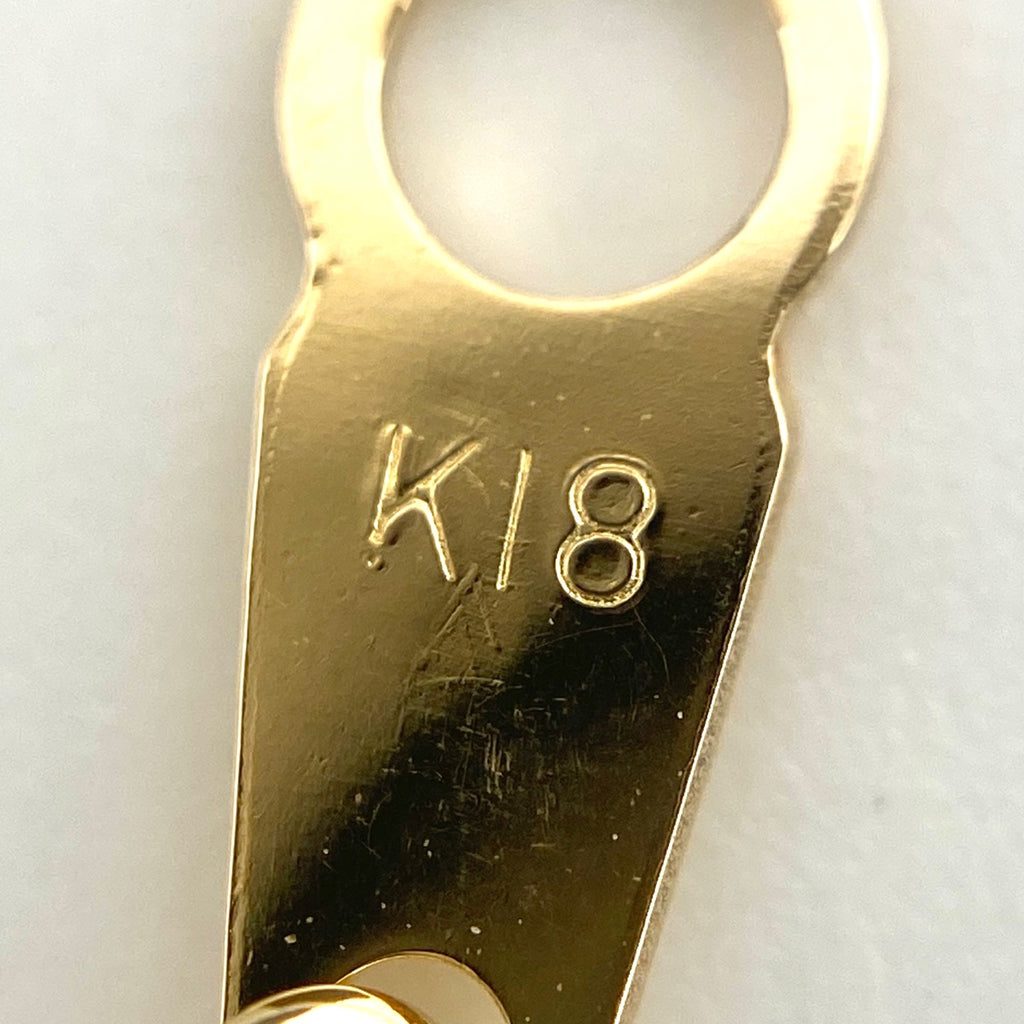 ダイヤモンド デザインネックレス YG イエローゴールド ペンダント ネックレス K18 750 ダイヤモンド レディース 【中古】nbjwl