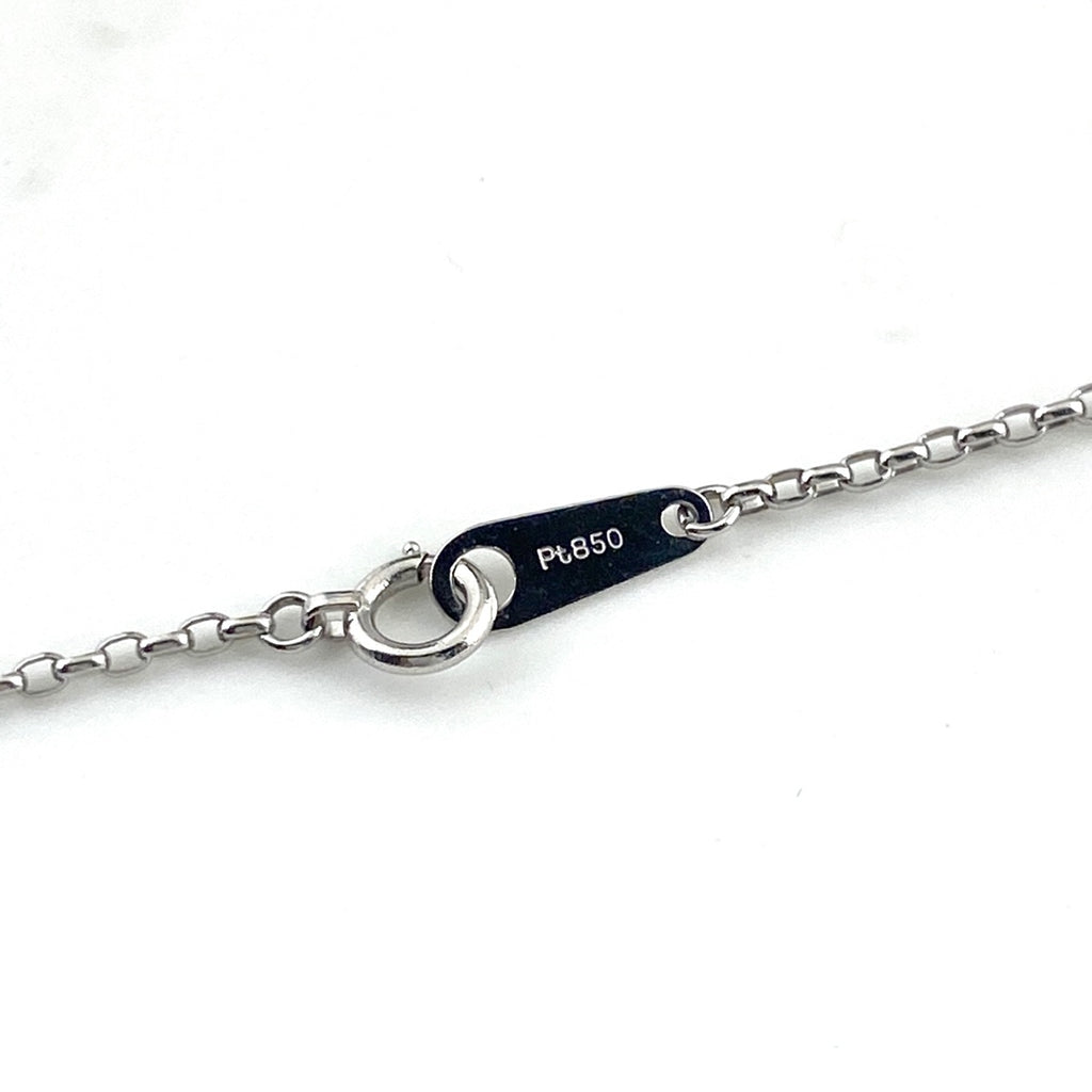 ルビー デザインネックレス プラチナ ペンダント メレダイヤ ダイヤモンド ネックレス Pt900 Pt850 ルビー レディース 【中古】nbjwl