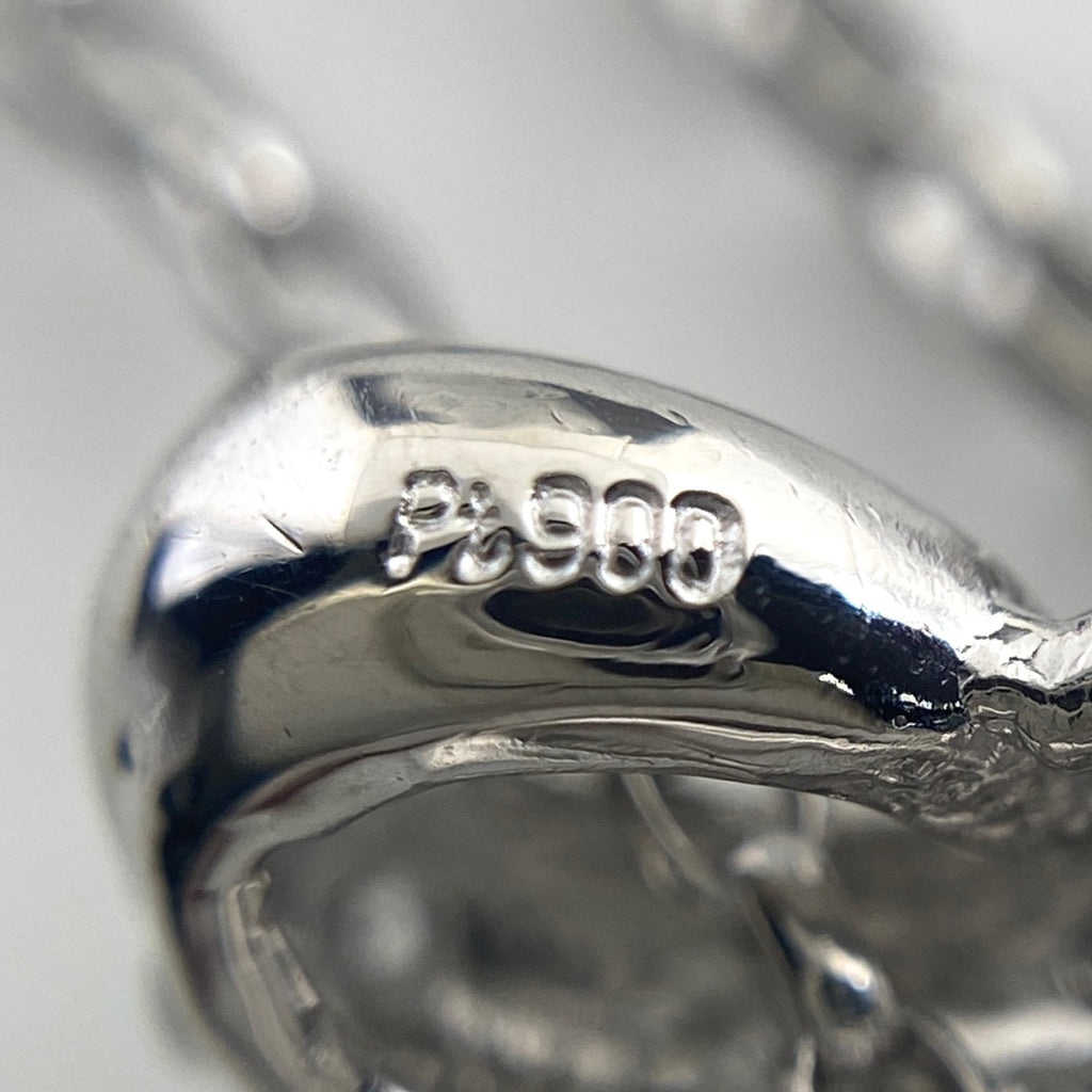 ルビー デザインネックレス プラチナ ペンダント メレダイヤ ダイヤモンド ネックレス Pt900 Pt850 ルビー レディース 【中古】nbjwl