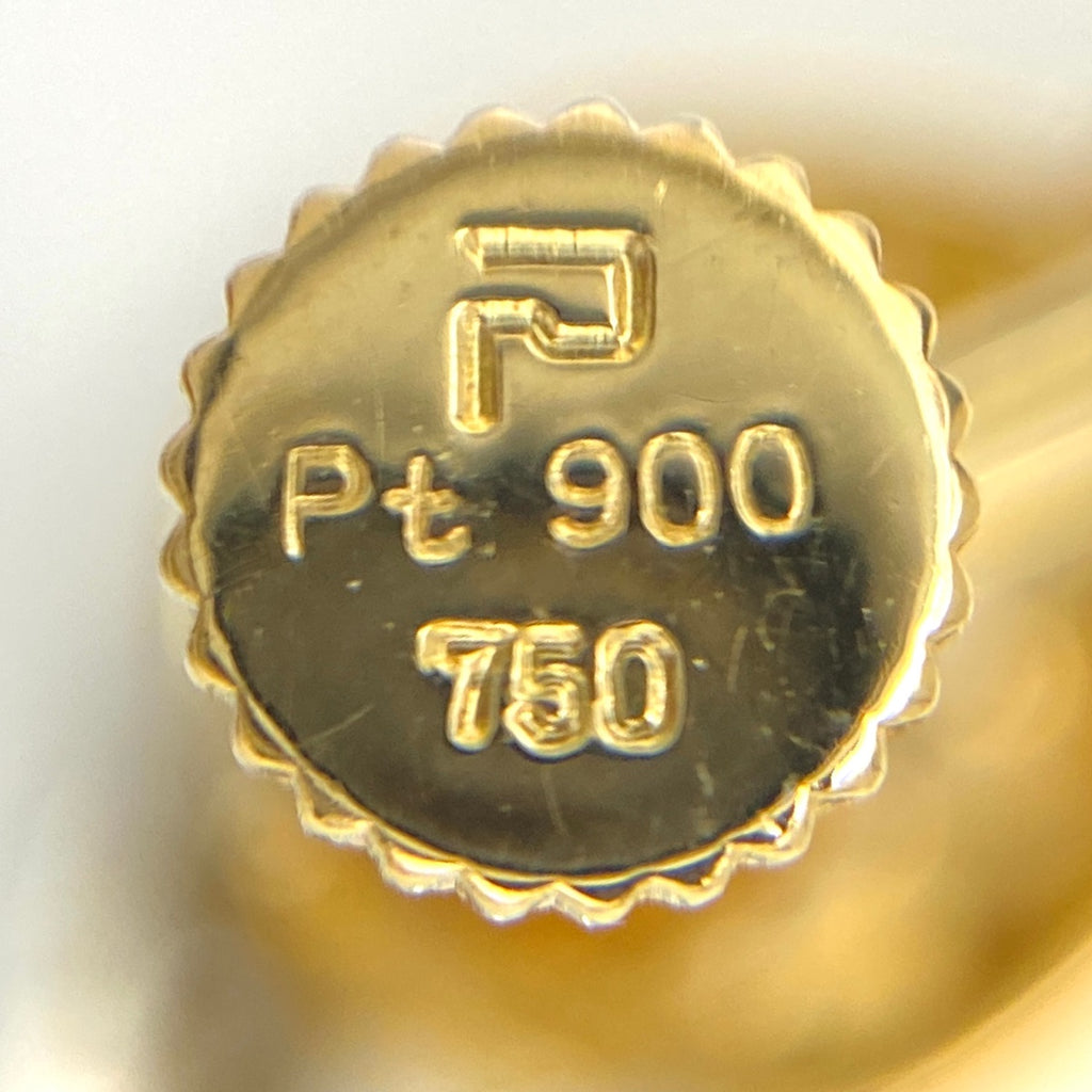 ポーラ メレダイヤ デザインイヤリング YG イエローゴールド プラチナ イヤリング 750 Pt900 ダイヤモンド レディース 【中古】brjwl