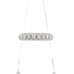 ギメル メレダイヤ デザインリング プラチナ 指輪 リング 10号 Pt950 ダイヤモンド レディース 【中古】brjwl