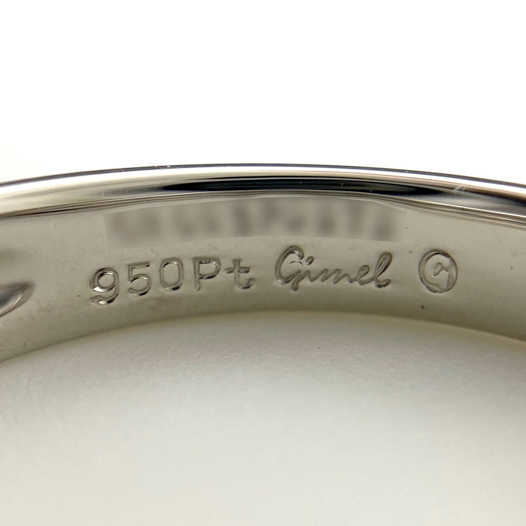 ギメル メレダイヤ デザインリング プラチナ 指輪 リング 10号 Pt950 ダイヤモンド レディース 【中古】brjwl