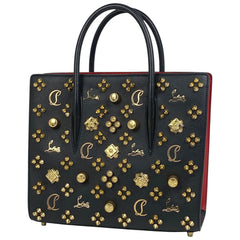 クリスチャンルブタン パロマ ハンドバッグ スタッズ ハンドバッグ レザー ブラック レディース 【中古】brbag