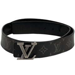 ルイ・ヴィトン LV ステッチ 40MM リバーシブル ロゴ ベルト モノグラムエクリプス ブラック メンズ 【中古】brbag