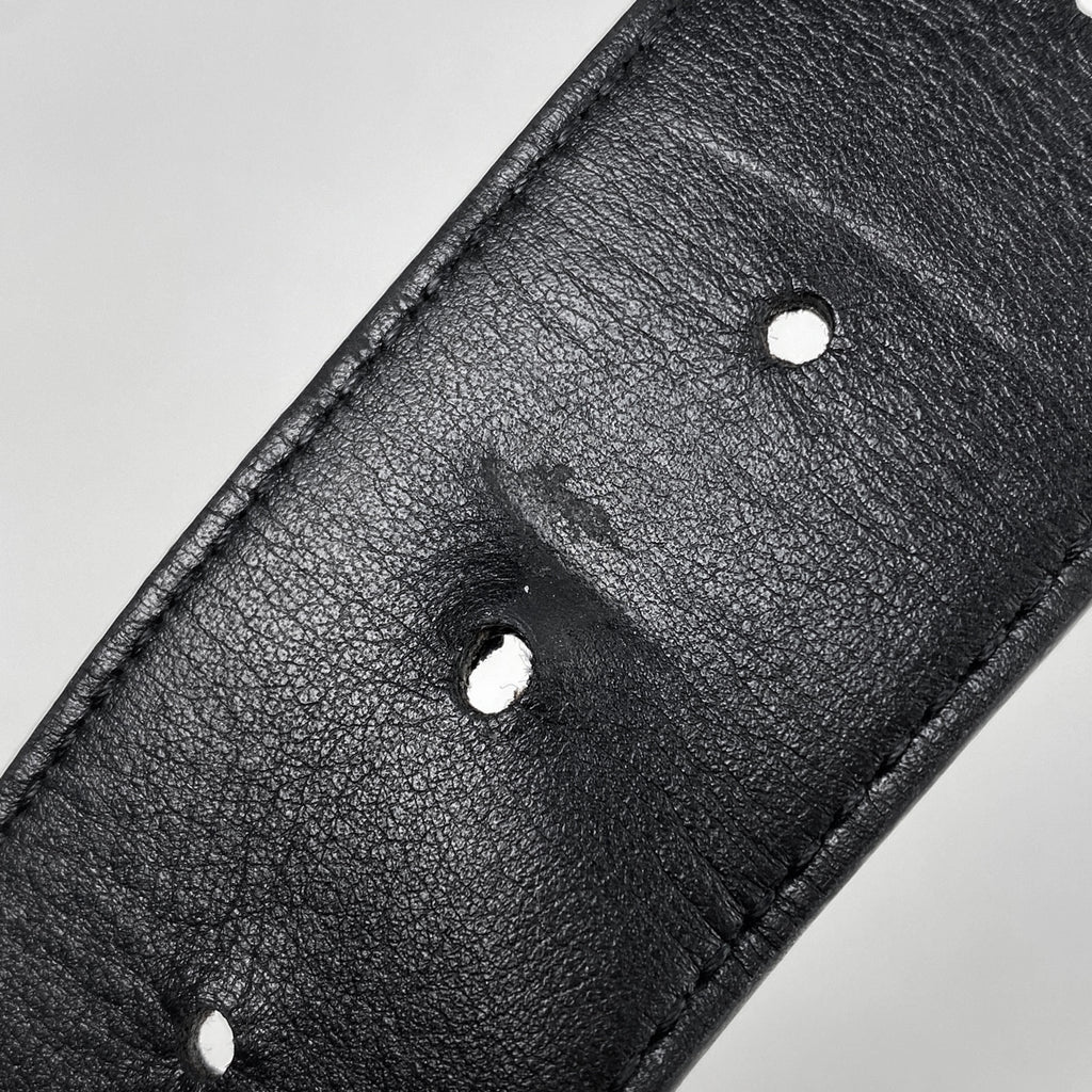 ルイ・ヴィトン LV ステッチ 40MM リバーシブル ロゴ ベルト モノグラムエクリプス ブラック メンズ 【中古】brbag