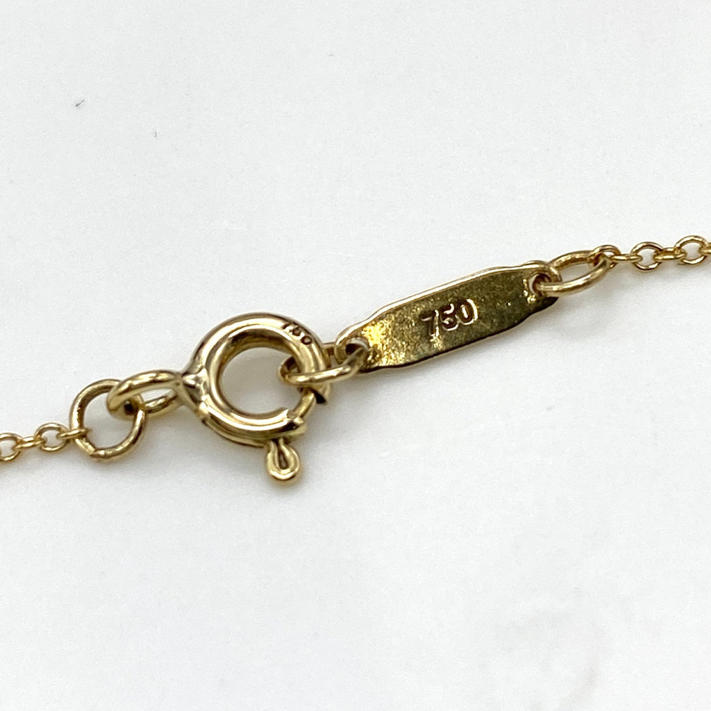 ティファニー バタフライモチーフ デザインネックレス YG イエローゴールド ペンダント ネックレス 750 レディース 【中古】brjwl