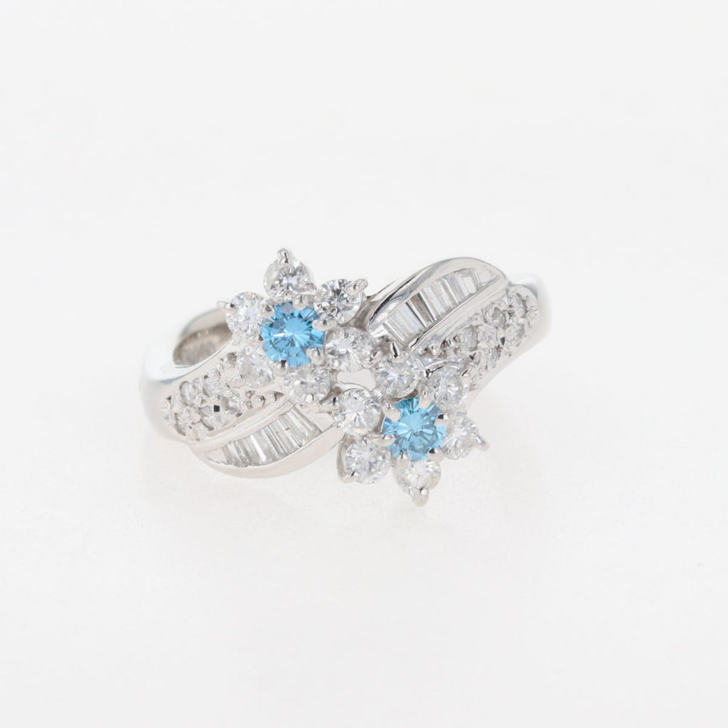 メレダイヤ デザインリング プラチナ 指輪 トリートメントダイヤ リング 8号 Pt900 ダイヤモンド レディース 【中古】nbjwl