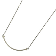 ティファニー Tスマイル ネックレス チョーカー ネックレス シルバー925 シルバー レディース ブランドアクセサリー 【中古】bracc