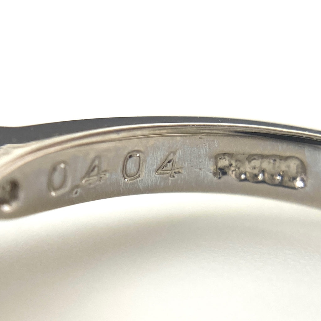 ダイヤモンド デザインリング プラチナ 指輪 メレダイヤ リング 7号 Pt900 ダイヤモンド レディース 【中古】nbjwl