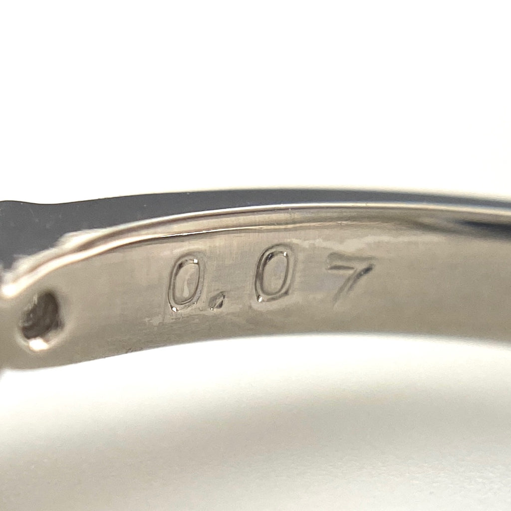 ダイヤモンド デザインリング プラチナ 指輪 メレダイヤ リング 7号 Pt900 ダイヤモンド レディース 【中古】nbjwl