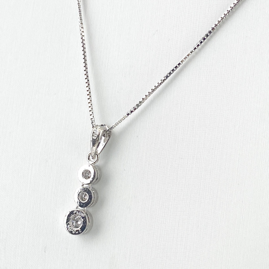 メレダイヤ デザインネックレス プラチナ ペンダント ネックレス Pt900 Pt850 ダイヤモンド レディース 【中古】nbjwl