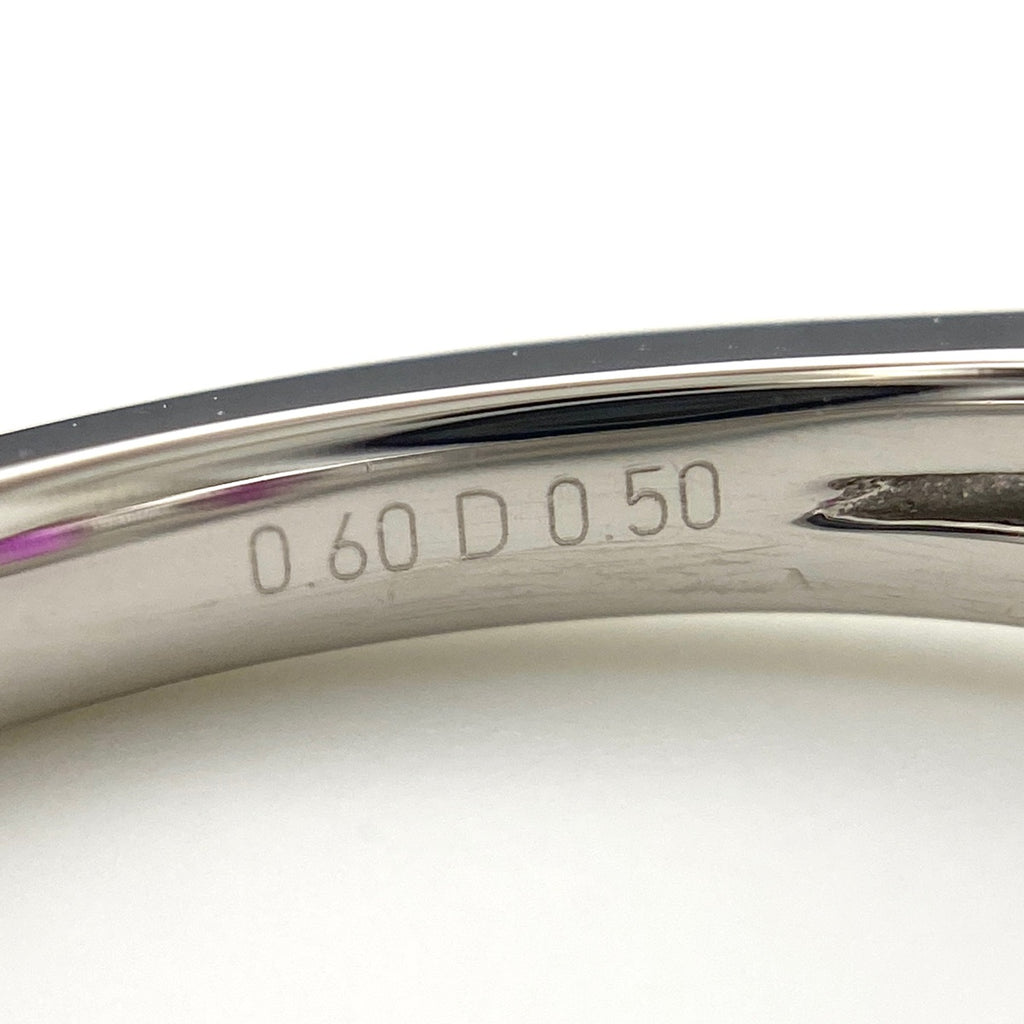 GSTV ルビー デザインリング プラチナ 指輪 メレダイヤ リング 12号 Pt950 ルビー ダイヤモンド レディース 【中古】brjwl