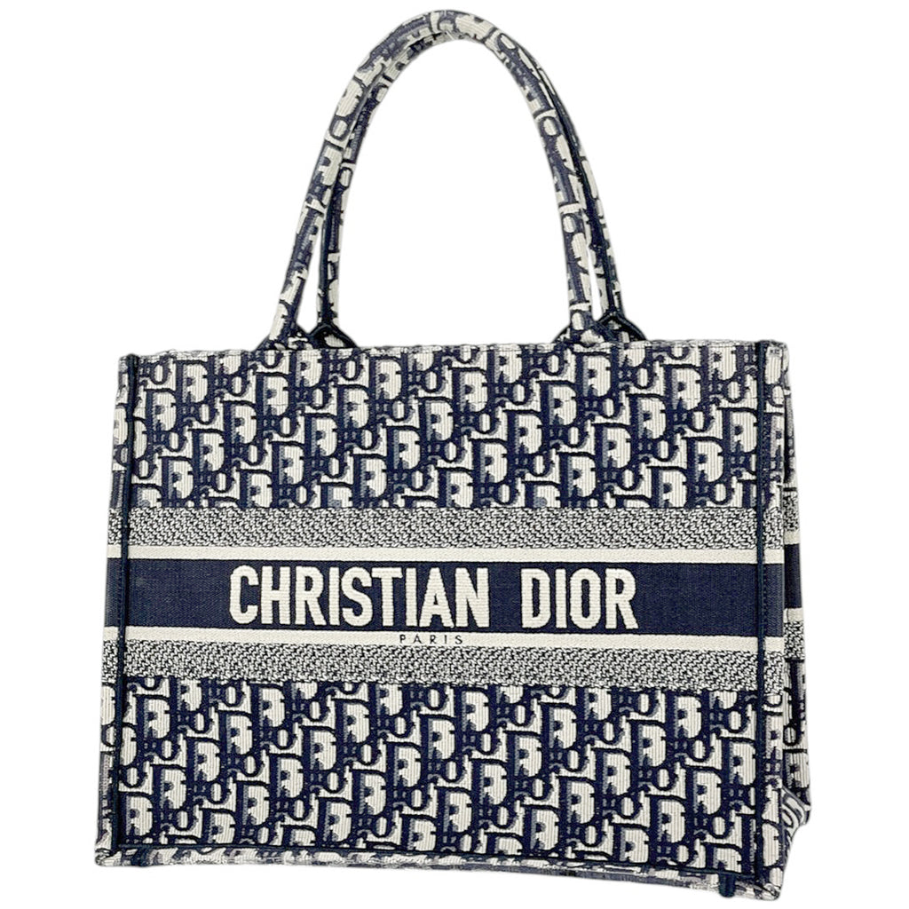 クリスチャンディオール ブック トートバッグ ミディアム トロッター柄 トートバッグ キャンバス レディース 【中古】brbag