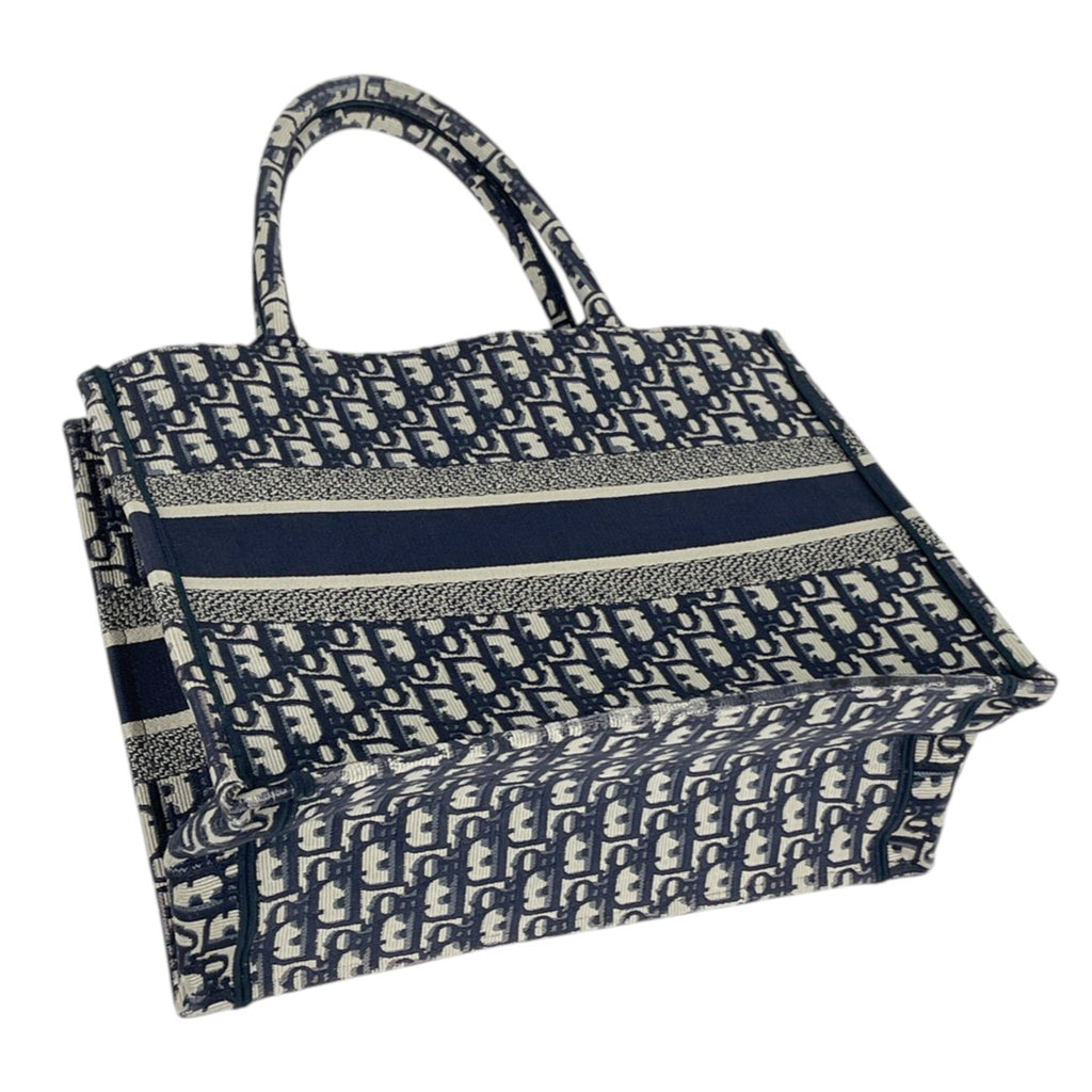 クリスチャンディオール ブック トートバッグ ミディアム トロッター柄 トートバッグ キャンバス レディース 【中古】brbag