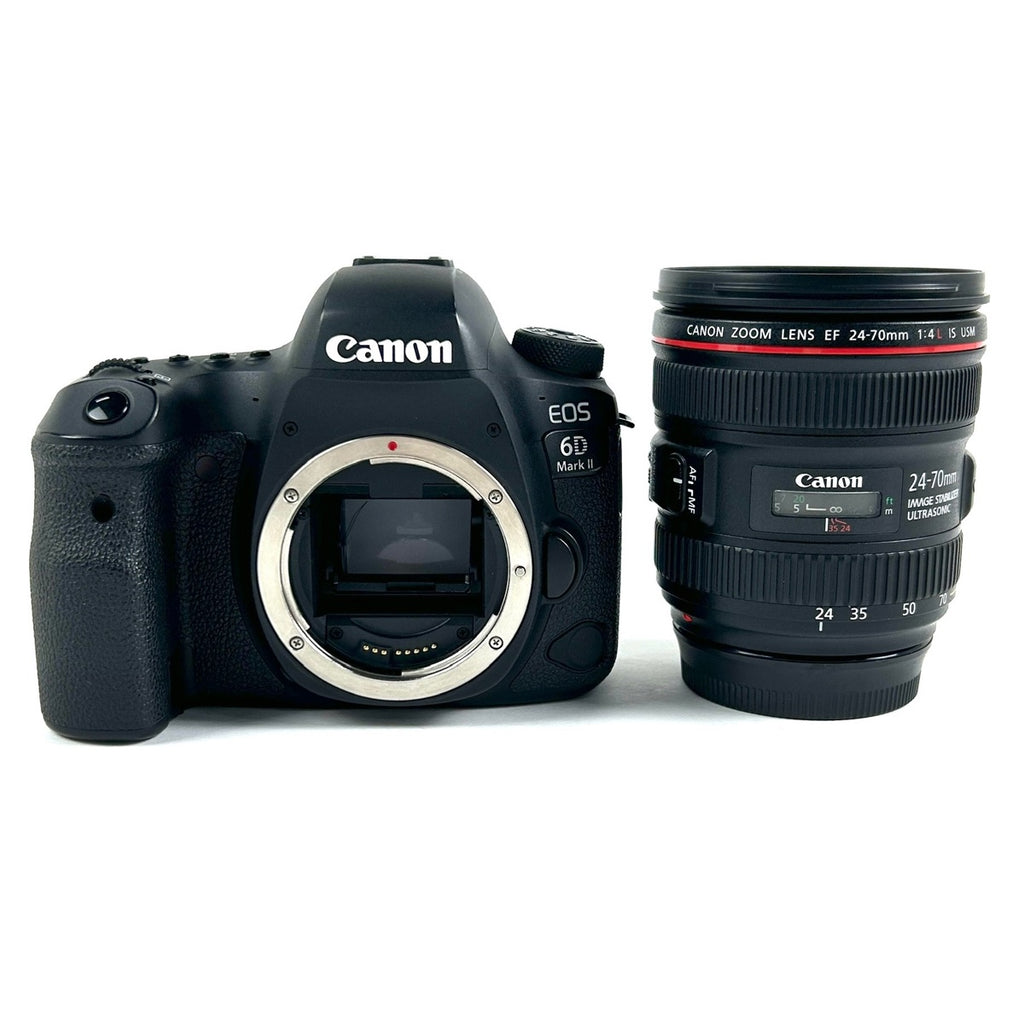 キヤノン Canon EOS 6D Mark II EF 24-70 F4L IS USM レンズキット デジタル 一眼レフカメラ 【中古】