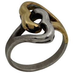 ティファニー ダブル ハート リング 指輪 リング 15号 シルバー925 750 シルバー レディース 【中古】bracc