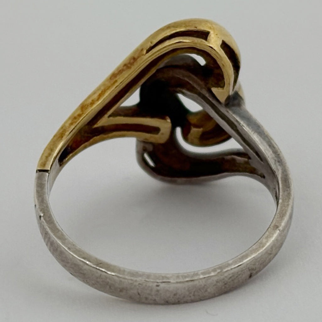 ティファニー ダブル ハート リング 指輪 リング 15号 シルバー925 750 シルバー レディース 【中古】bracc