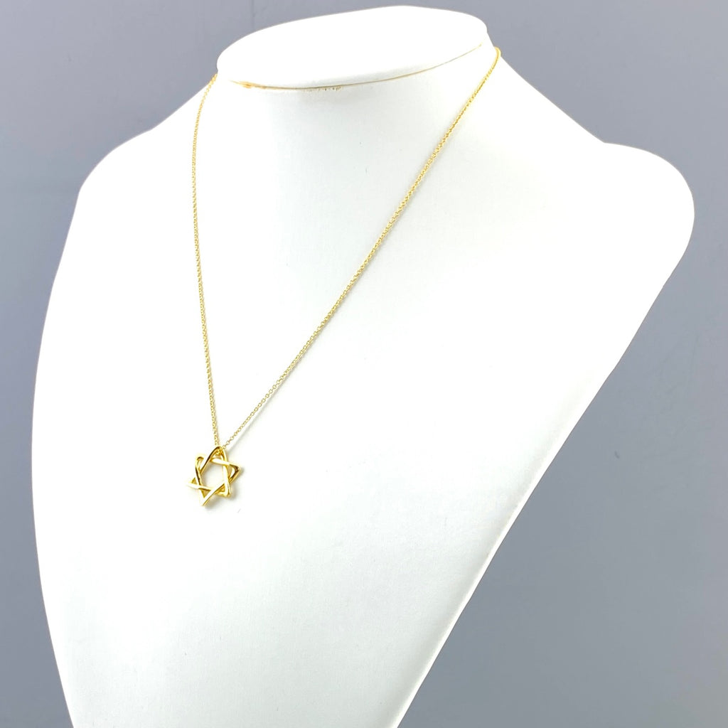 ティファニー スターオブダビデ ネックレス YG イエローゴールド ペンダント ネックレス 750 レディース 【中古】brjwl
