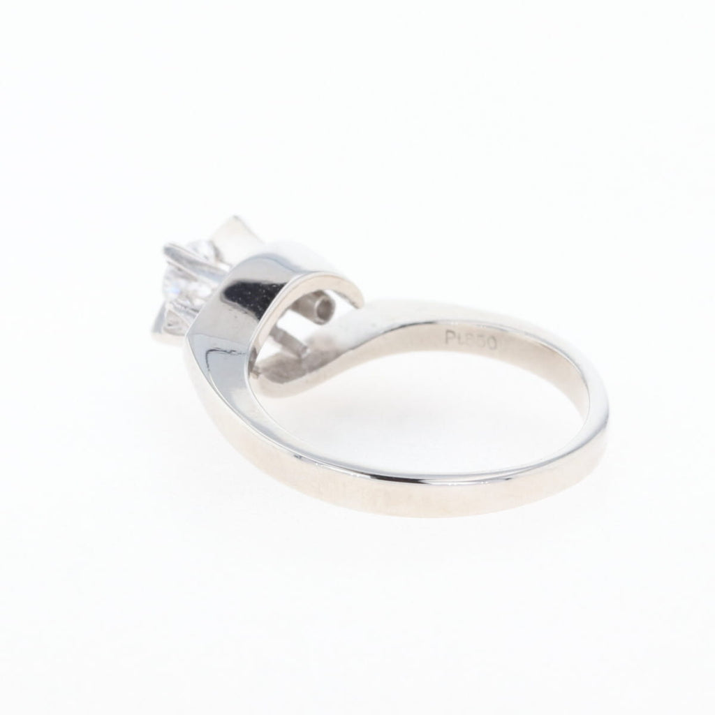 ダイヤモンド デザインリング プラチナ 指輪 メレダイヤ リング 9.5号 Pt850 ダイヤモンド レディース 【中古】nbjwl