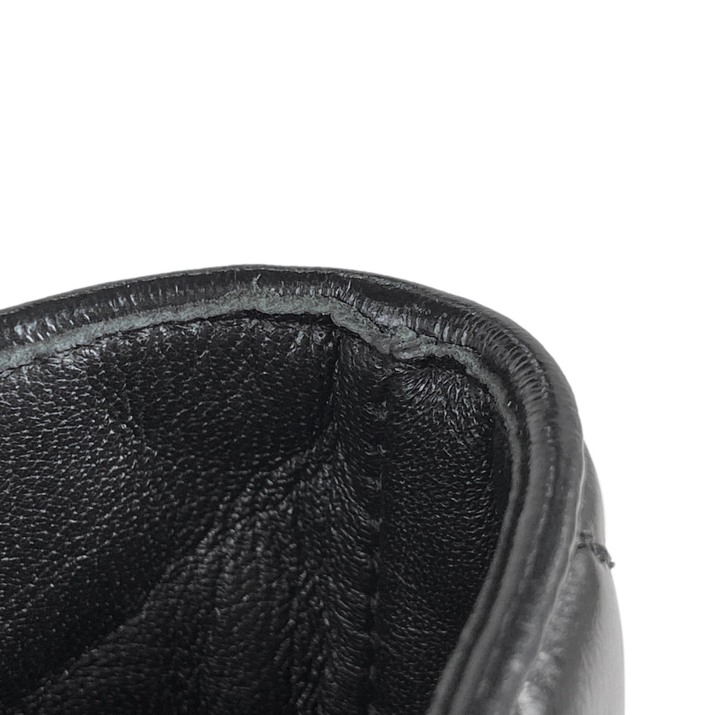 シャネル ココマーク ショートブーツ CC マトラッセ キルティング 靴 ショートブーツ レザー ブラック レディース 【中古】