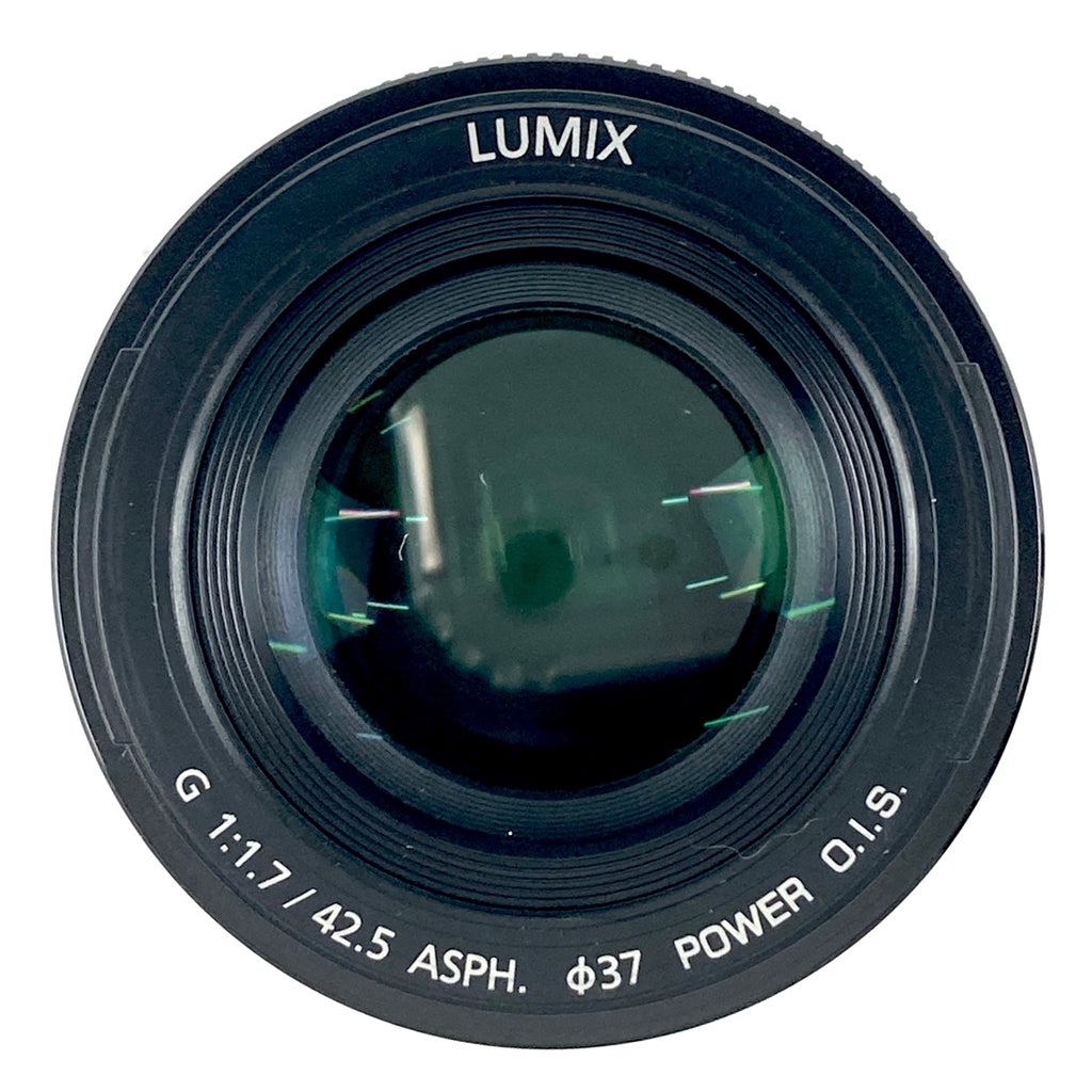 パナソニック Panasonic LUMIX G 42.5mm F1.7 ASPH. POWER O.I.S. H-HS043-K ブラック 一眼カメラ用レンズ（オートフォーカス） 【中古】