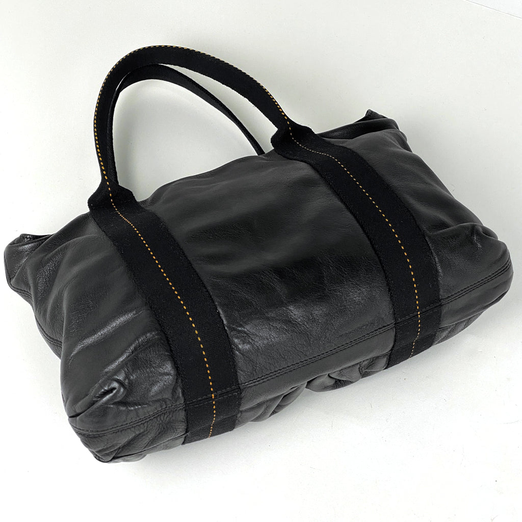 エルメス キャラバン ホリゾンタル MM ショルダーバッグ ハンドバッグ ヴォーデルマ ブラック レディース 【中古】brbag