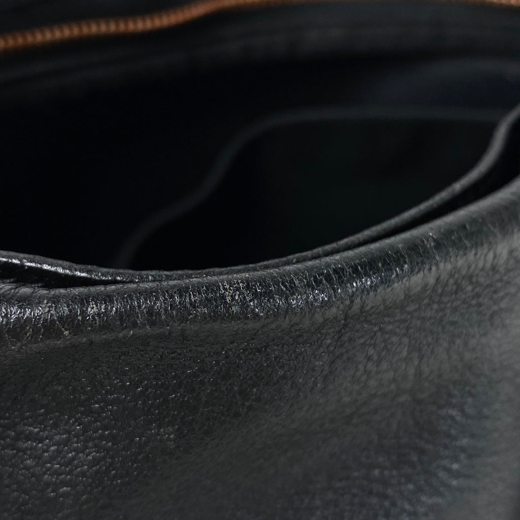 エルメス キャラバン ホリゾンタル MM ショルダーバッグ ハンドバッグ ヴォーデルマ ブラック レディース 【中古】brbag