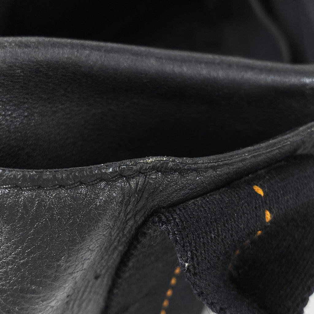 エルメス キャラバン ホリゾンタル MM ショルダーバッグ ハンドバッグ ヴォーデルマ ブラック レディース 【中古】brbag