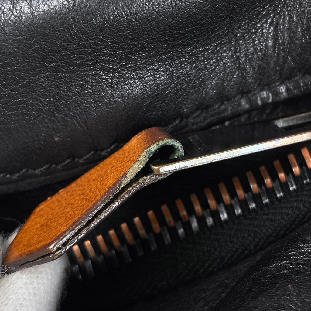 エルメス キャラバン ホリゾンタル MM ショルダーバッグ ハンドバッグ ヴォーデルマ ブラック レディース 【中古】brbag