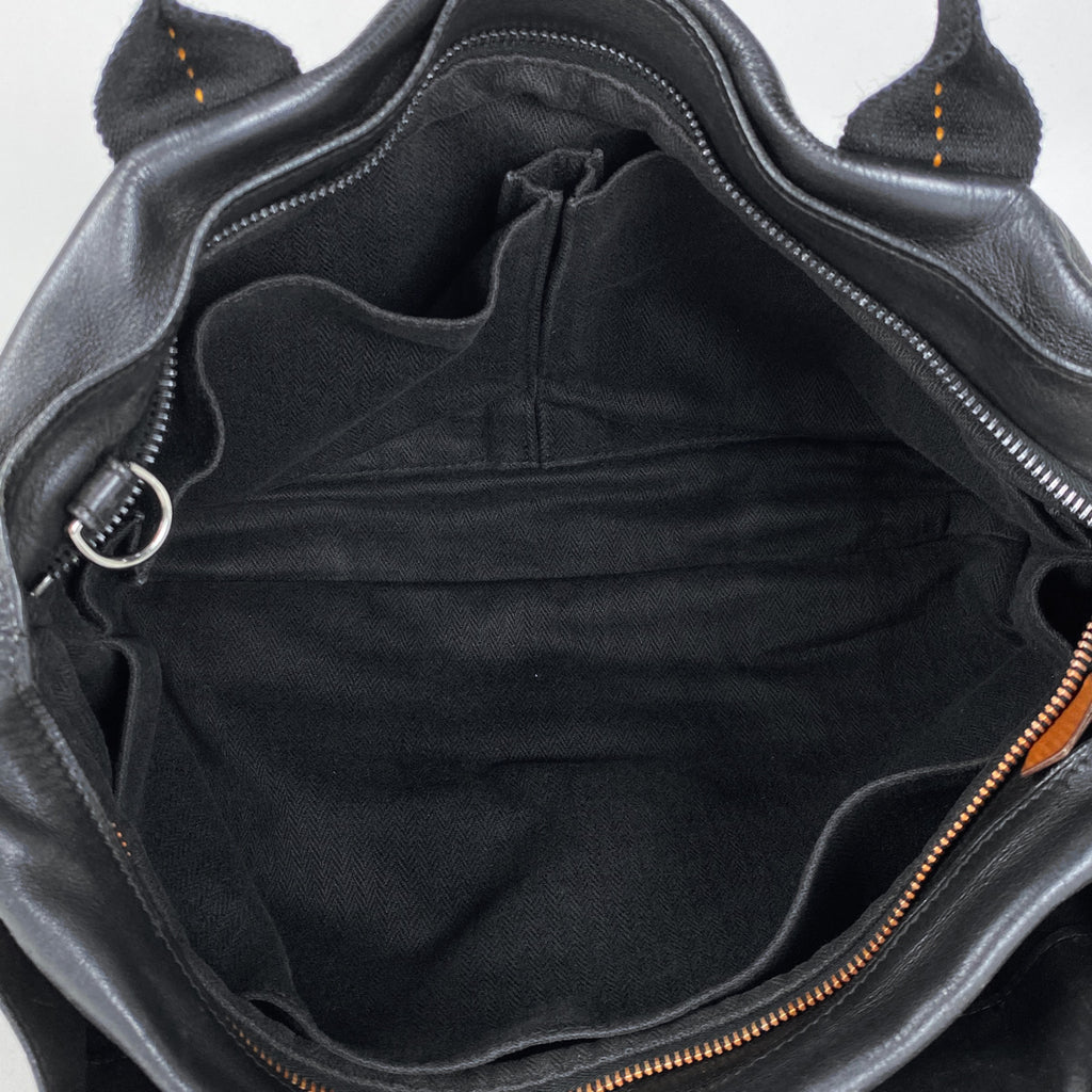 エルメス キャラバン ホリゾンタル MM ショルダーバッグ ハンドバッグ ヴォーデルマ ブラック レディース 【中古】brbag