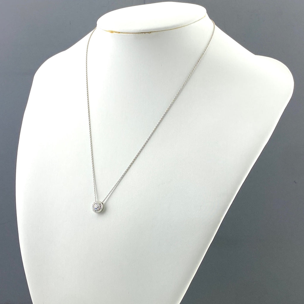 FOREVERMARK フォーエバーマーク ダイヤモンド デザインネックレス プラチナ ペンダント  ネックレス Pt900 Pt850 ダイヤモンド レディース 【中古】brjwl
