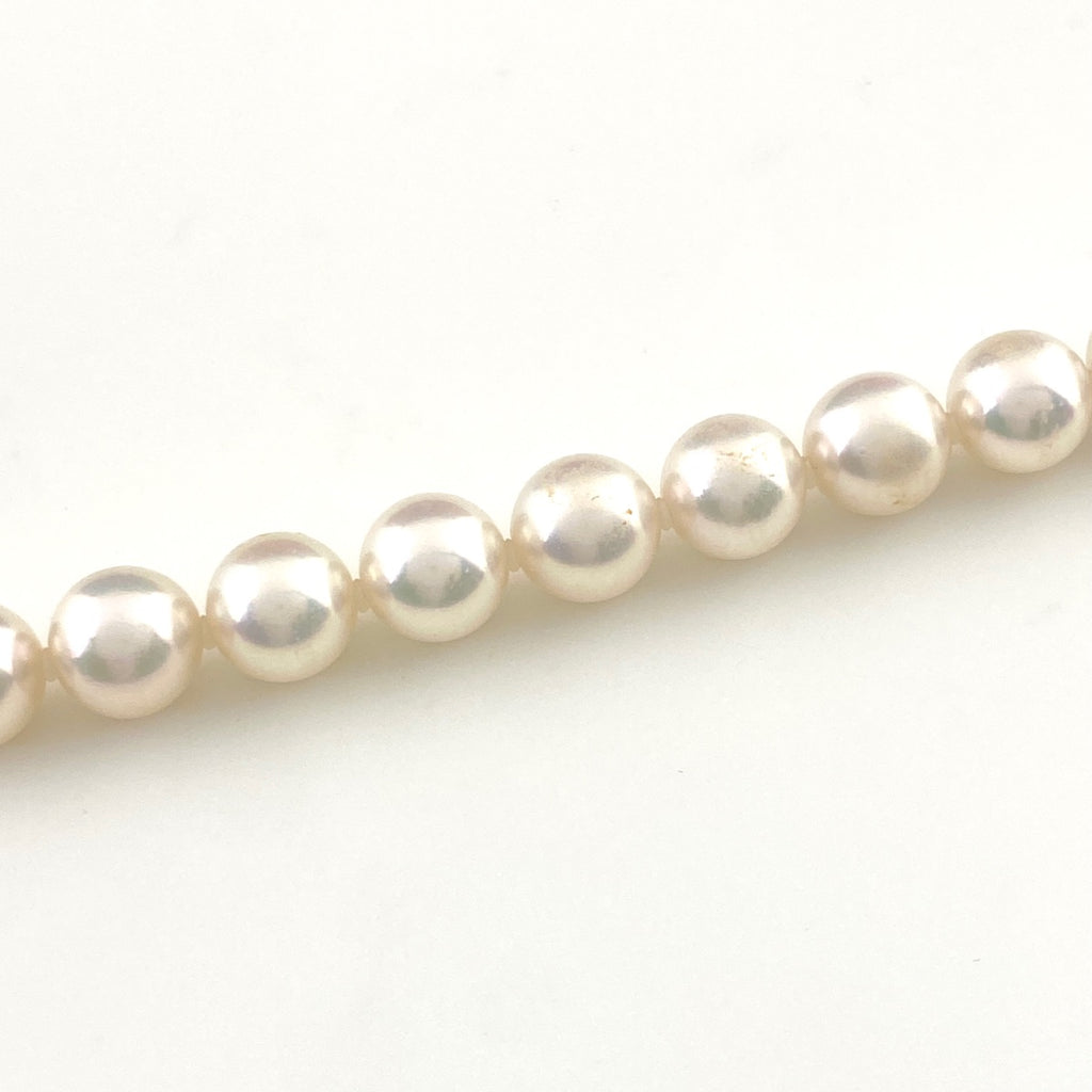 パール デザインネックレス シルバー 真珠 ネックレス SV パール レディース 【中古】nbjwl