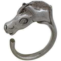 エルメス シュバルホース リング 馬 指輪 リング 11号 メタル シルバー レディース ブランドアクセサリー 【中古】bracc